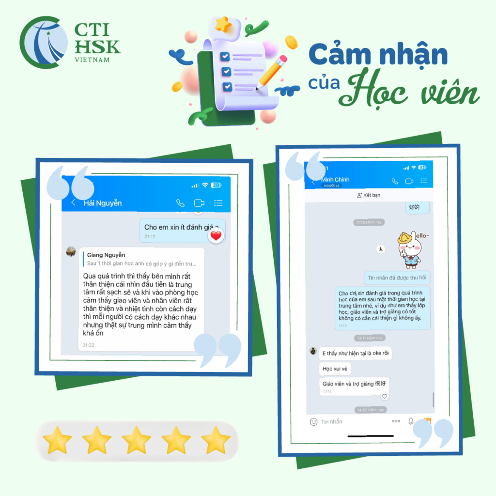 Cảm nhận học viên