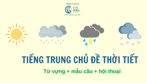 Tiếng Trung chủ đề Thời tiết: từ vựng, mẫu câu, hội thoại
