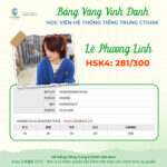 Bảng vàng vinh danh Học viên điểm cao 22/3