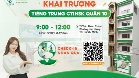 Tưng bừng khai trương Tiếng Trung CTIHSK Quận 10